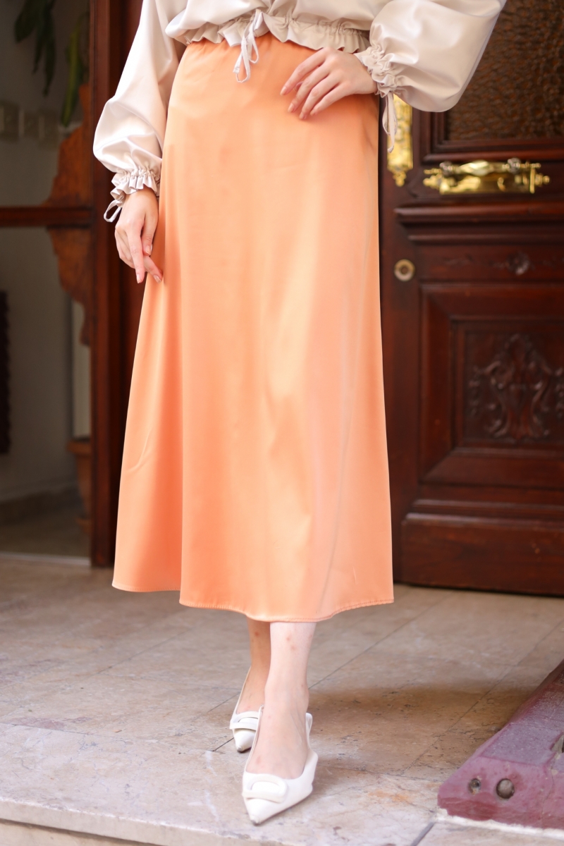 Diliva Salmon Skirt