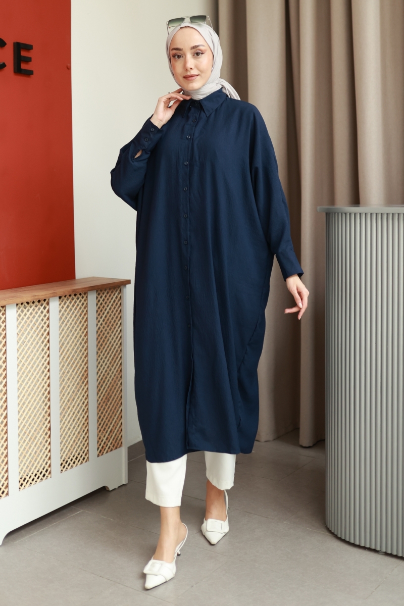 Edgar Navy Blue Tunic