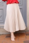 Lariva Beige Satin Skirt