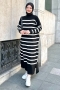 Ases Black Knitwear Dress