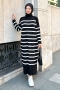 Ases Black Knitwear Dress