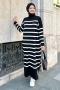 Ases Black Knitwear Dress