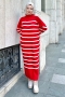 Ases Red Knitwear Dress 