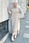 Ases Beige Knitwear Dress 