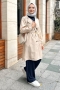 Bagy Ecru Trench Coat 