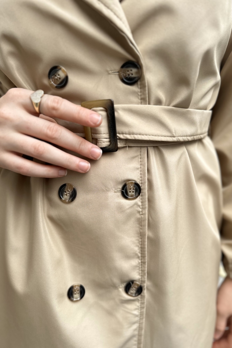 Bagy Beige Trench Coat 