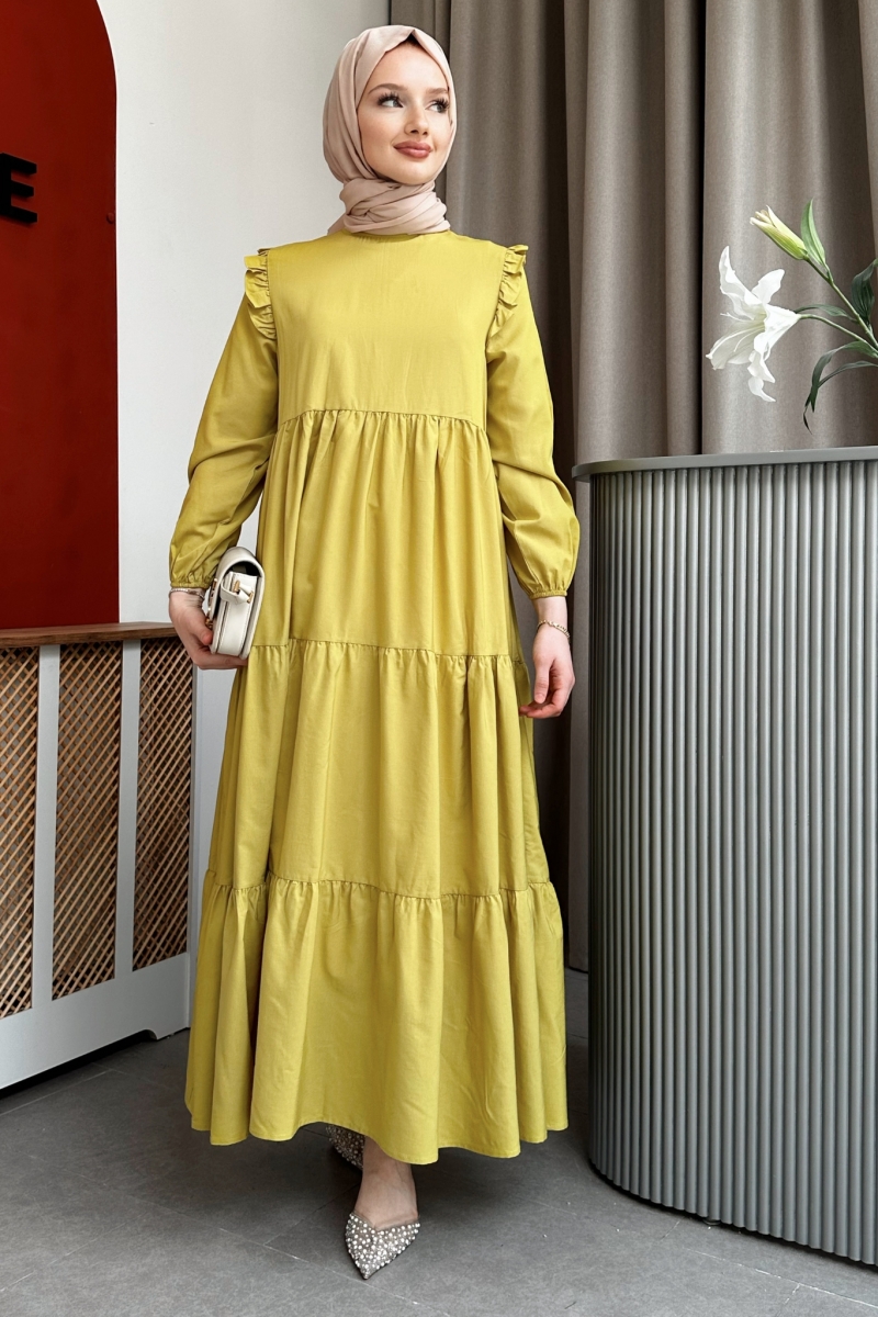 Bondia Oil Green Dress