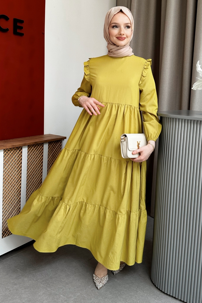 Bondia Oil Green Dress