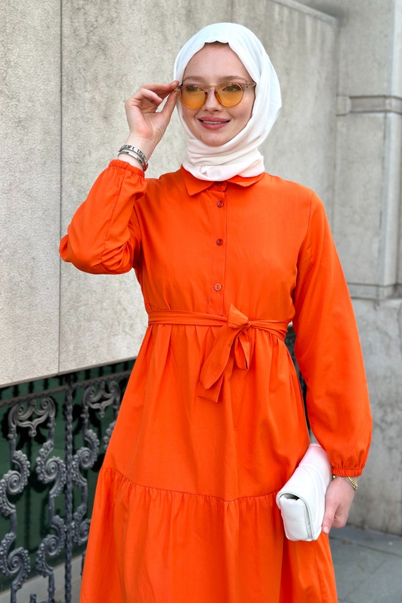 Meva Orange Dress 