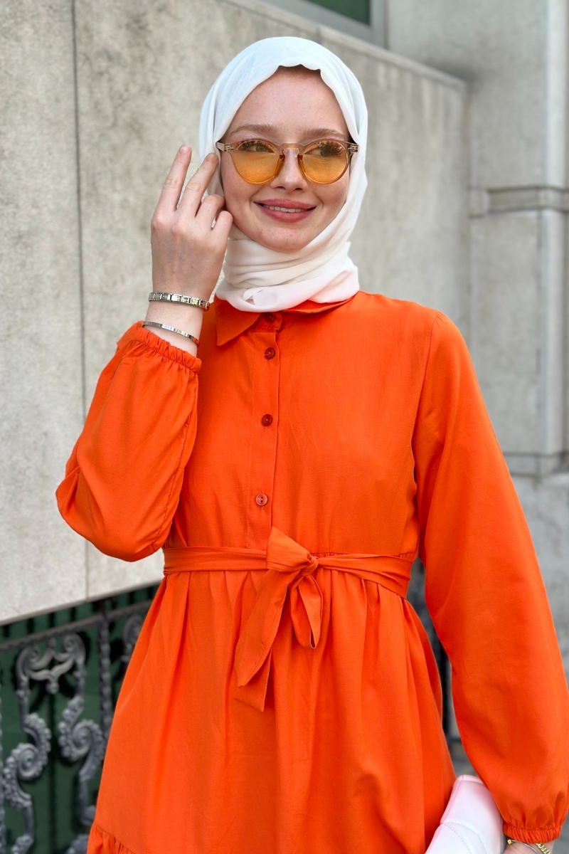 Meva Orange Dress 