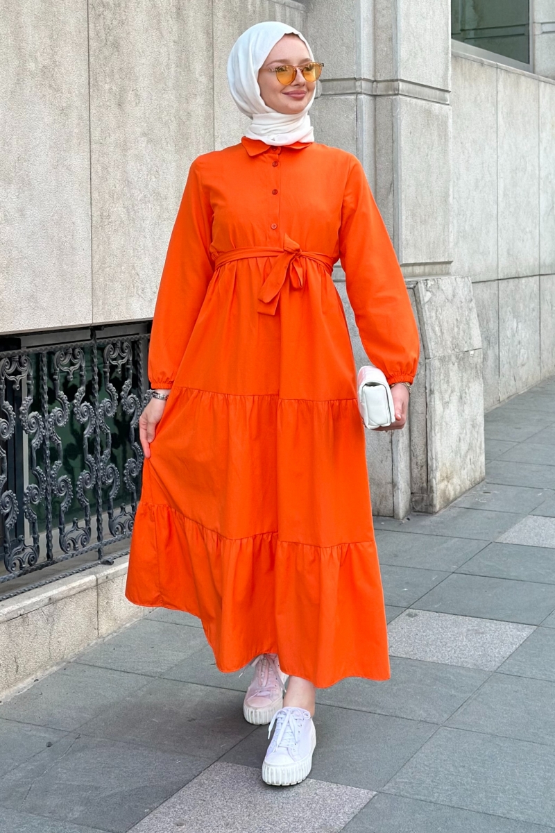 Meva Orange Dress 