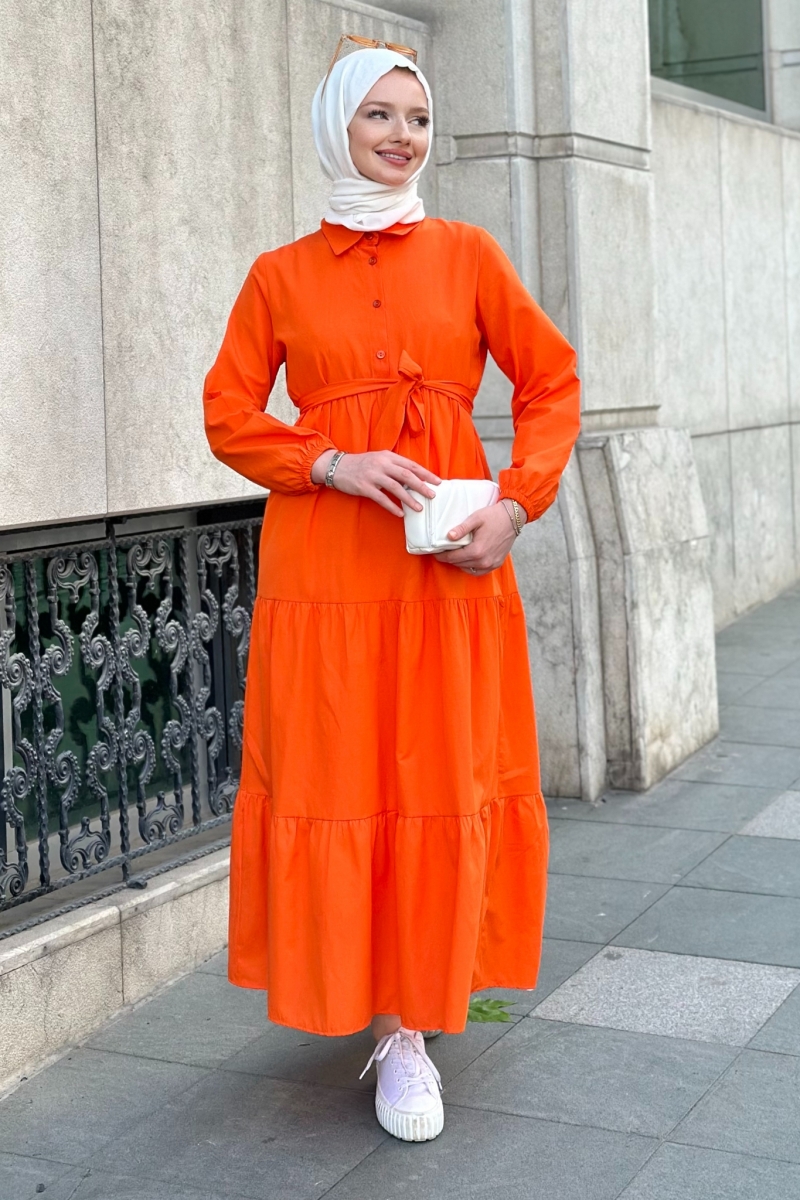 Meva Orange Dress 