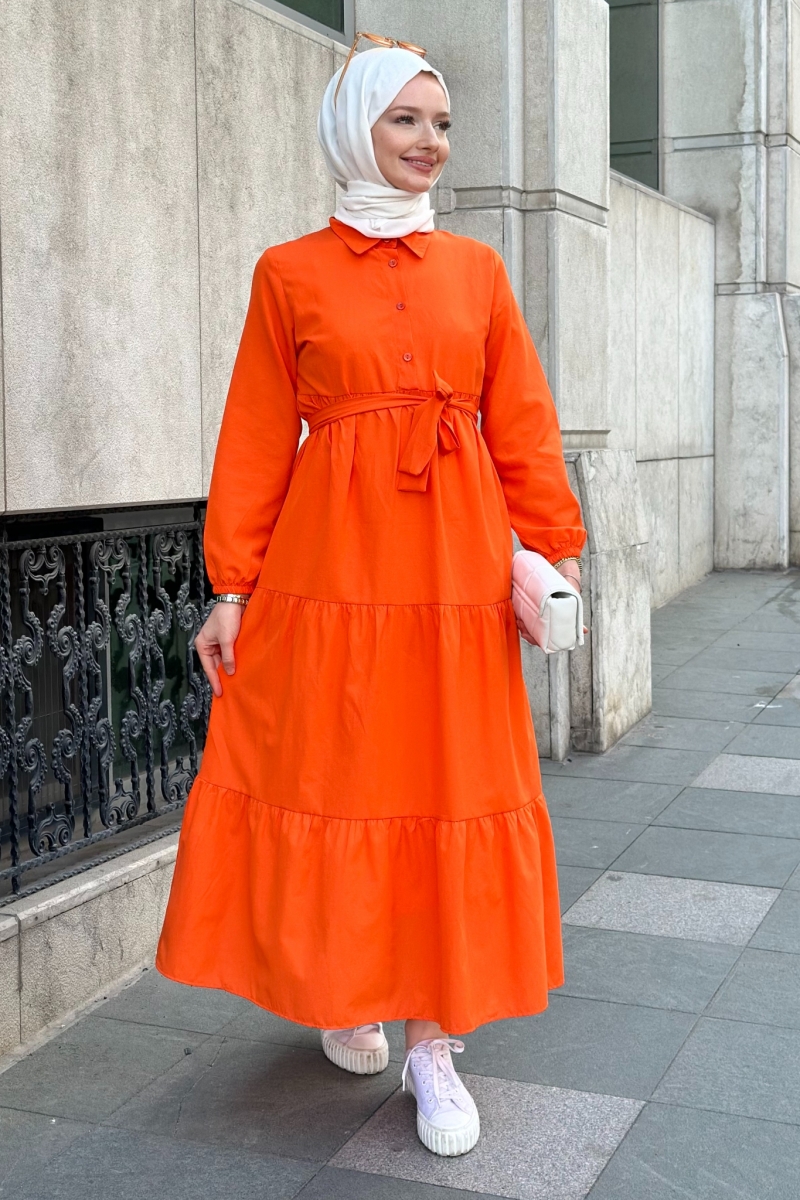 Meva Orange Dress 