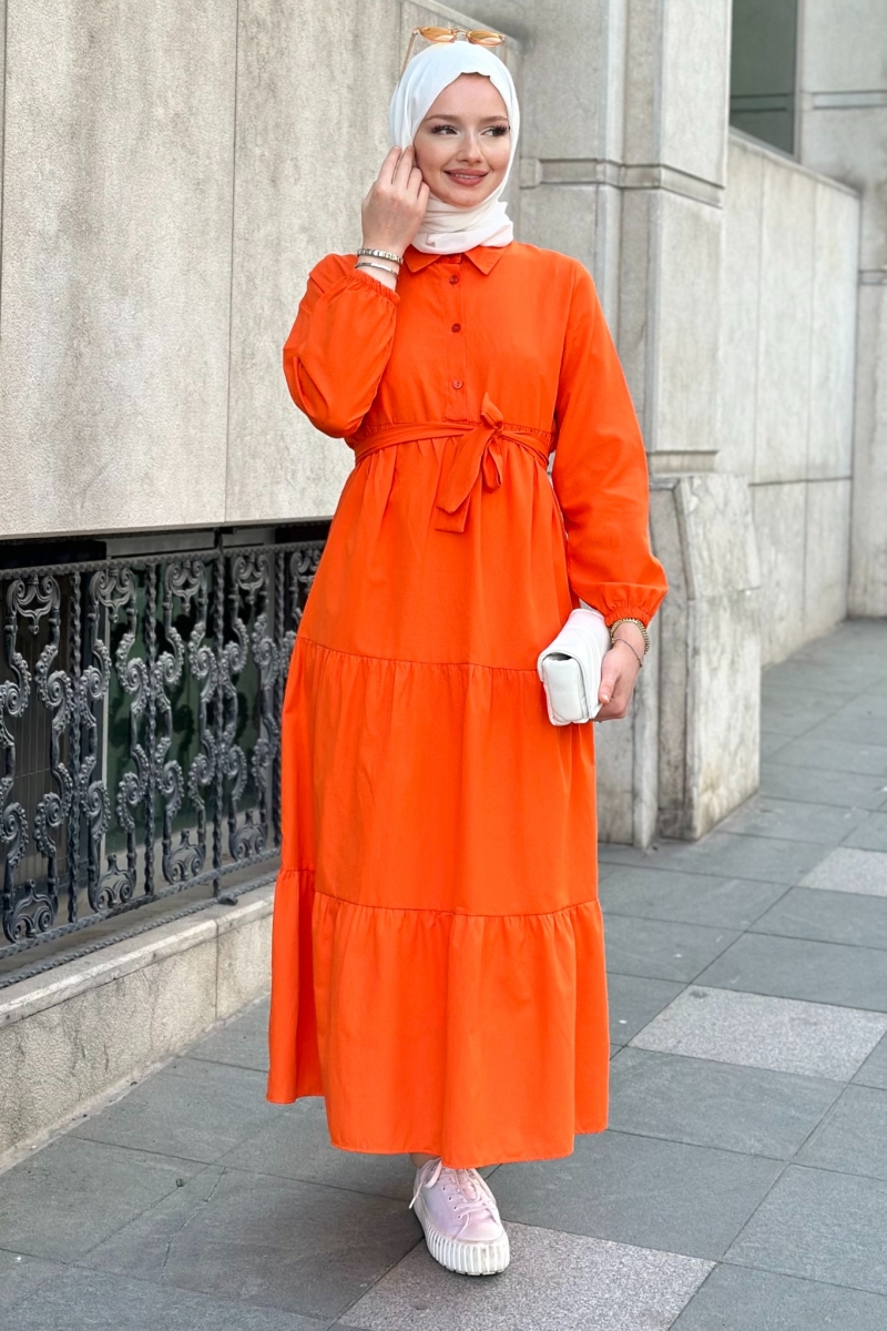 Meva Orange Dress 