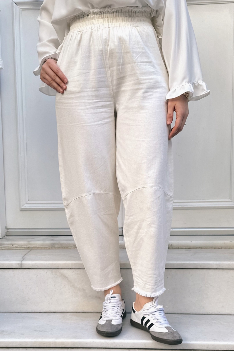 Miram Ecru Trousers 