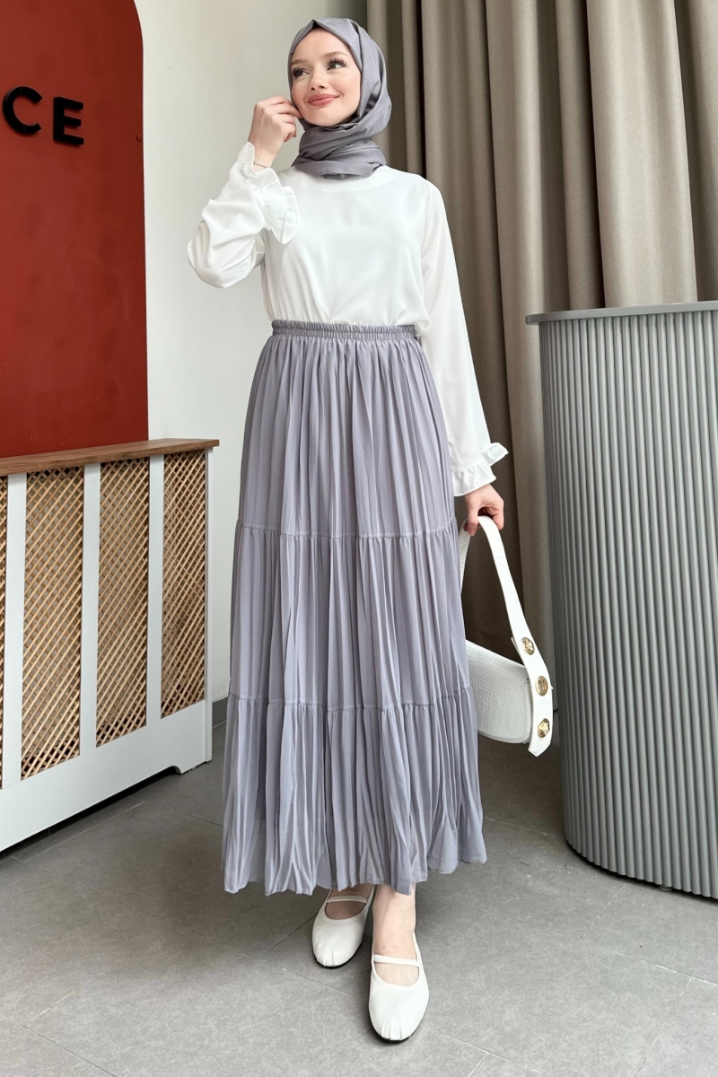 Nefel Grey Skirt 