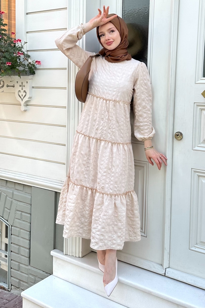 Sebla Beige Dress 