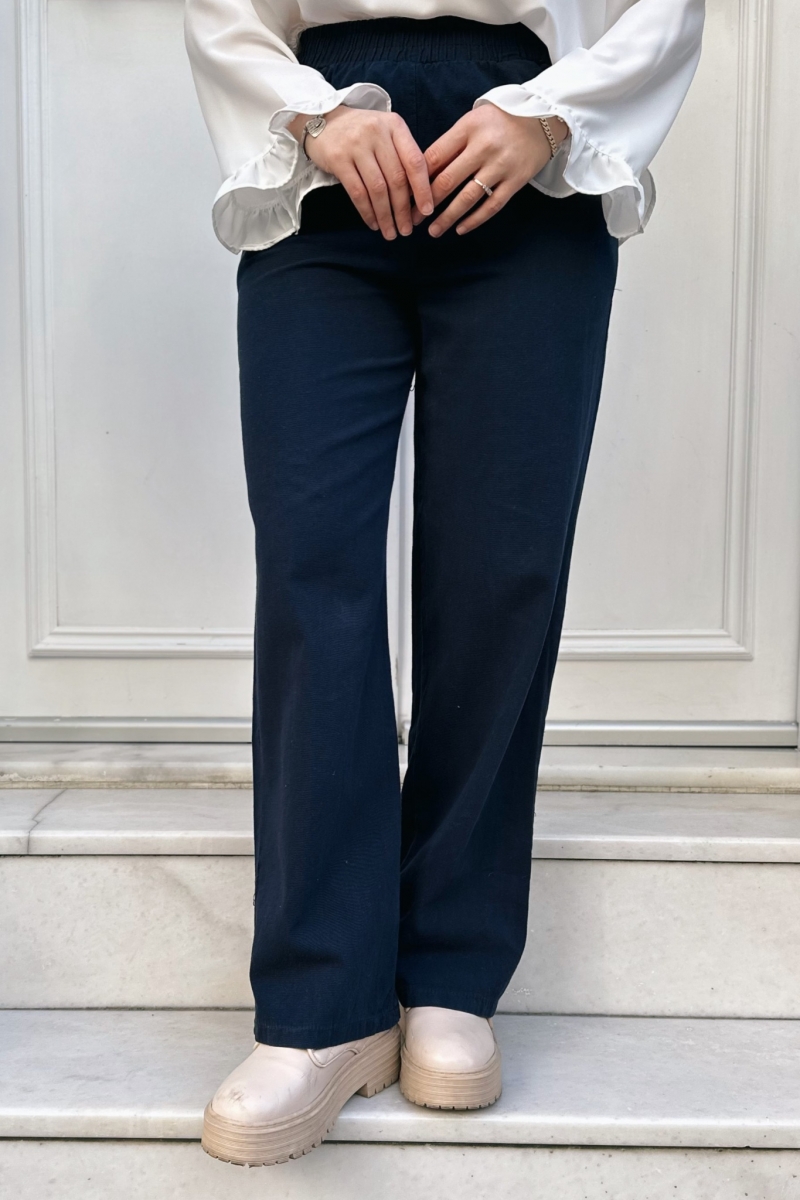 Semya Navy Blue Trousers