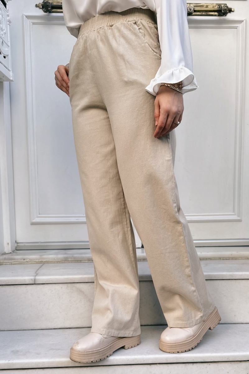 Semya Beige Trousers 